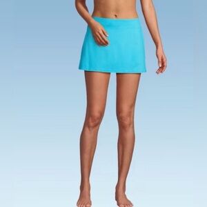 Lands' End Tummy Control Swim Skirt, Chlorine-Resistant, UPF 50, Sz. 14L (long)